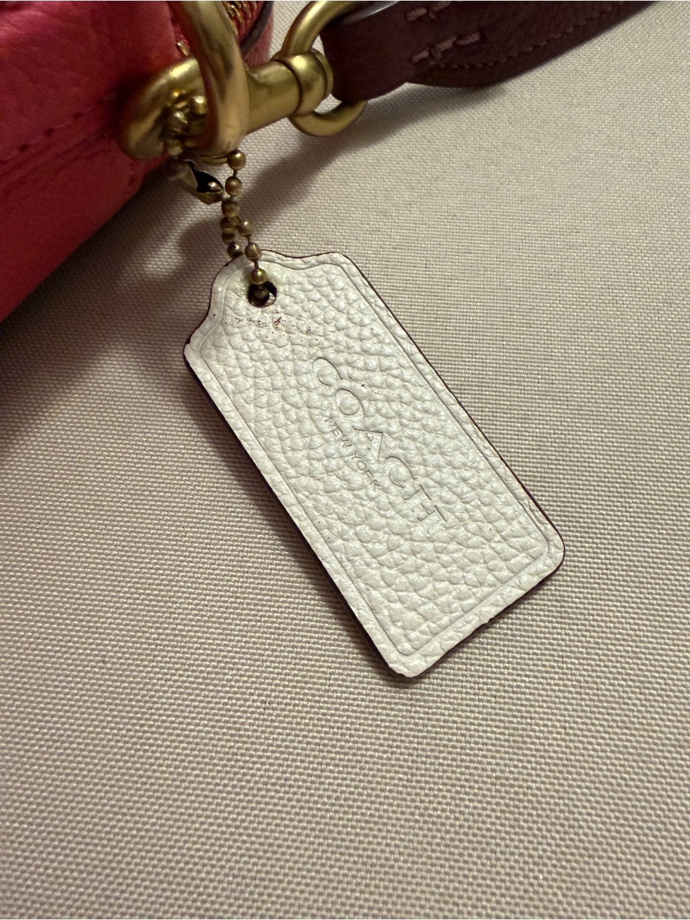 Coach Cassie Colorblock Camera Crossbody Bag in Pink, Cream & Burgundy - Picture 11 of 16